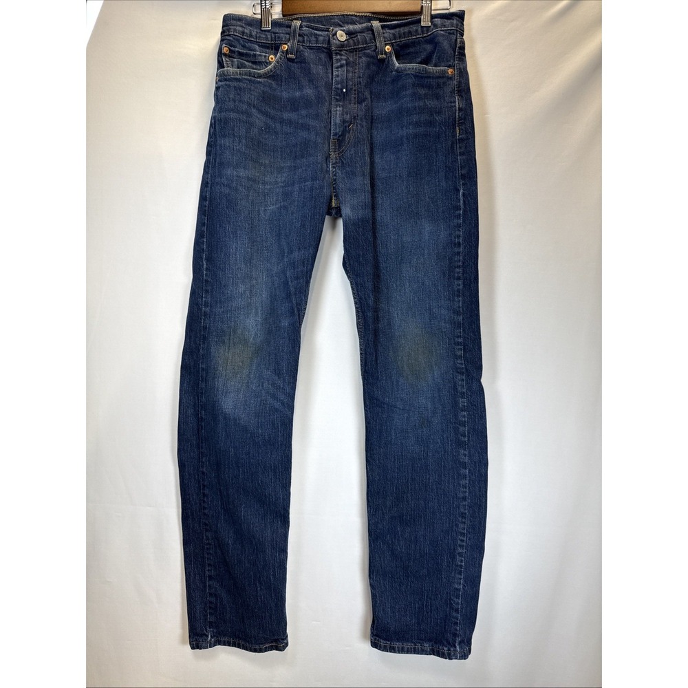 Levi's 505‎ Straight Fit Men's Jeans Dark Blue 32X32